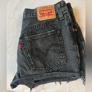Levi’s Black Jean Shorts